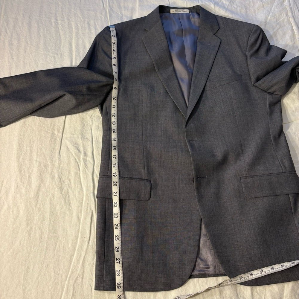 42L Slim fit grey suit by Joseph Abboud - Picture 8 of 16